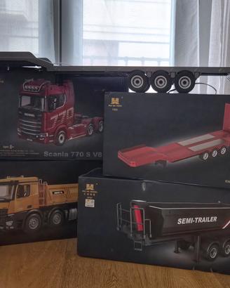 Huina RC 1:18 – 2 camion + 2 rimorchi