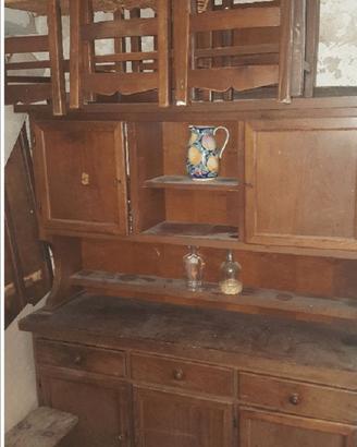 credenza in castagno