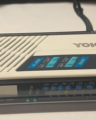 Clock Radio Vintage anni 80 Yoko Model 2007