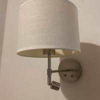 Applique con paralume da parete e da lettura