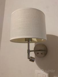 Applique con paralume da parete e da lettura