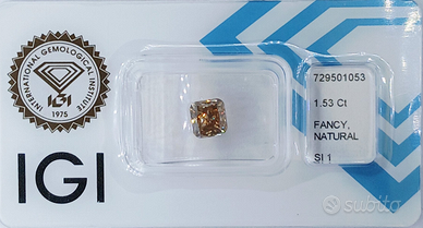 Diamante naturale fancy 1.53 ct - Certificato IGI