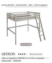 letto soppalco 140x190
