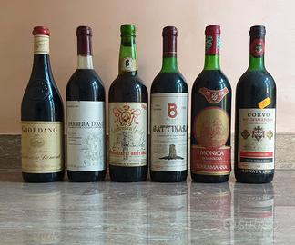 Bottiglie di Vino Vintage da Collezione