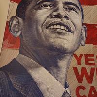 Poster locandina originale Obama Shepard Fairey