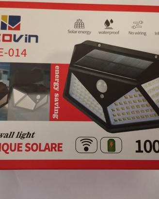 Faretto Con Pannello Solare a 100 LED