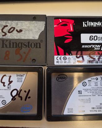 Lotto 4 HDD Ssd Sata 2,5" misti