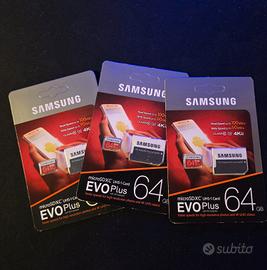 Lotto stock schede micro SSD Samsung 64gb  10 pz