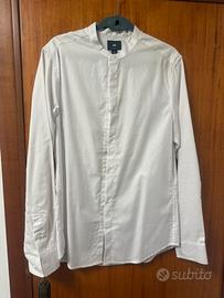 Camicia coreana uomo taglia S bianca