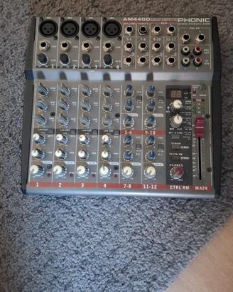 mixer 8 canali phonic con effetti
