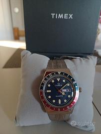 Timex Q REISSUE silver-coloured/blue/red