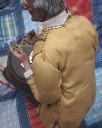 Personaggi presepe . Pastore nobile che gioca 