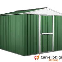 Box porta attrezzi lamiera 276x260 verde