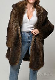 Pelliccia di marmotta vintage tg S