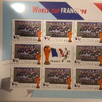 Serie di francobolli mondiali di calcio Francia'98