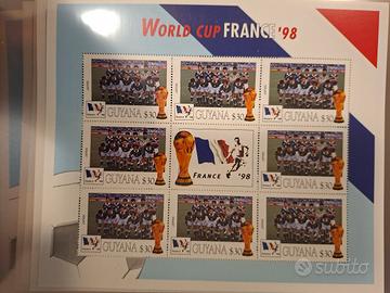 Serie di francobolli mondiali di calcio Francia'98