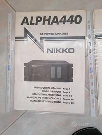 Pre e finale Nikko ALPHA 440 beta 40