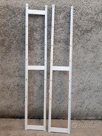 SCAFFALE IN ACCIAIO ORIGINALE  SMALTATO BIANCO