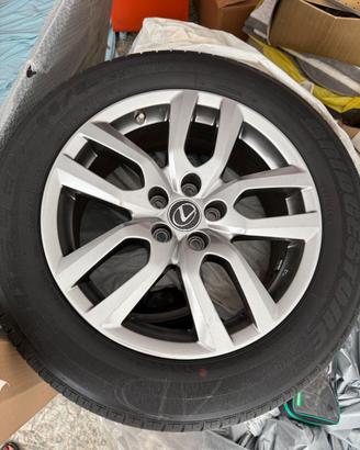 4 Cerchi 18" Originali Lexus NX + Gomme Bridgeston