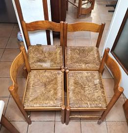 4 sedie impagliate - Arredamento e Casalinghi In vendita a Livorno
