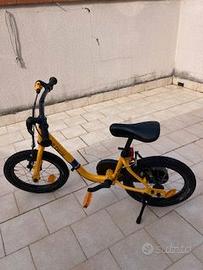 Bici bambino 2 in 1 3-5 anni DISCOVER 500 gialla .