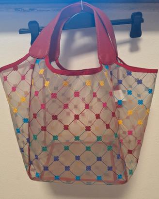 Borsa Cruciani in tulle e pelle