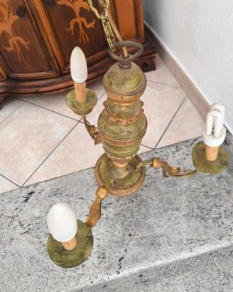 Lampadario Vintage 3 luci