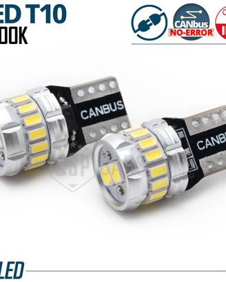 Lampadina LED T10 W5W CANbus Luce Bianca Potente