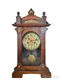 Antico Orologio Pendolo Da Tavolo Liberty Deco 