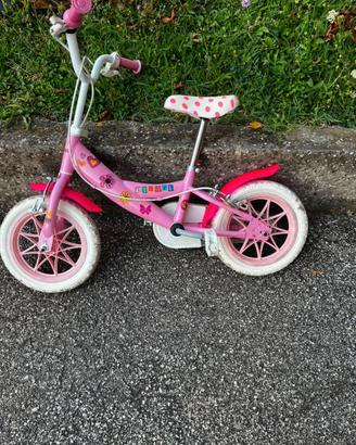 Bici da bambina con rotelline