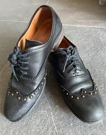 Scarpe donna in pelle nera - Studio Pollini