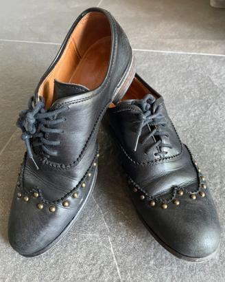 Scarpe donna in pelle nera - Studio Pollini