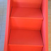 Scala con 5 gradini contenitore in legno