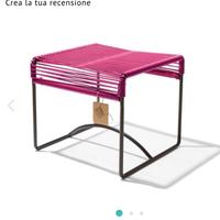 Sgabello poggiapiedi Silla Acapulco rossa