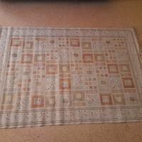 Tappeto 200 x 130 cm con motivo quadrato
