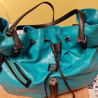 borsa Piero Guidi turchese 