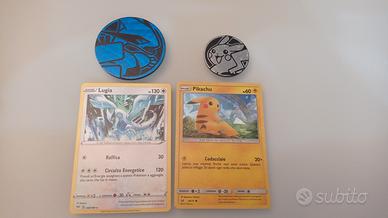 Carte Pokemon con moneta 
