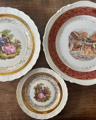 🍽️ Lotto 3 piatti vintage Heinrich & Schwarzenham