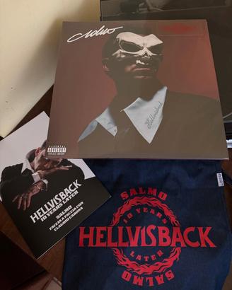 Vinile Salmo Hellvisback rosso + gadget 
