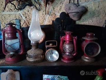 Vecchie lampade e lanterne