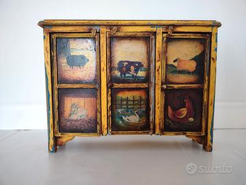 Contenitore armadietto artigianale Francese