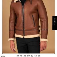 Montone Collezioni D'Arienzo cuoio shearling biker