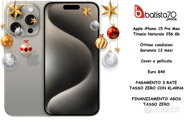 Apple iPhone 15 Pro Max Titanio Naturale 256 Gb
