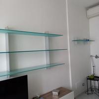 Set mensole vetro satinato