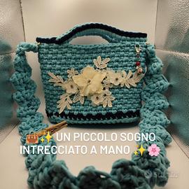 borsa a tracolla fatta a mano