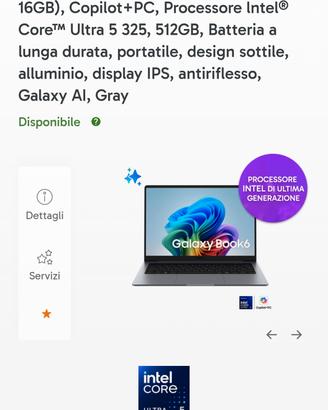 Notebook Samsung Galaxy book 6 