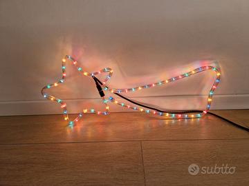 Stella cometa luminosa con led multicolor