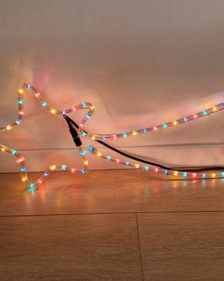 Stella cometa luminosa con led multicolor