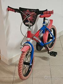 Bicicletta spiderman bambino 14"