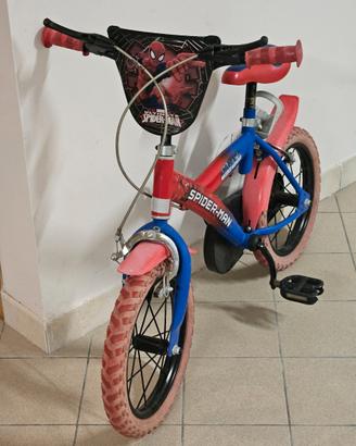 Bicicletta spiderman bambino 14"